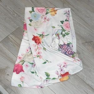 Floral swaddle and headband set